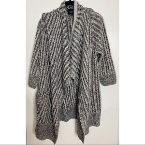 Grey Open Cardigan